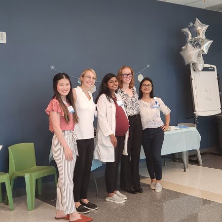 Residents with Dr. Polavarapu Baby Shower